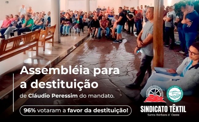 Associados decidem em Assembleia pela perda de mandato do Presidente Cláudio Peressim