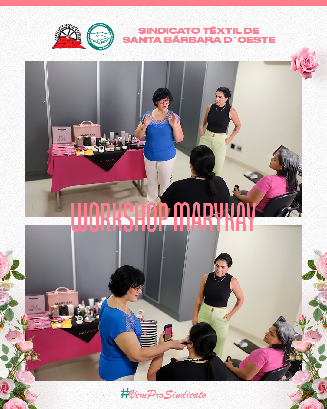 Workshop Mary Kay marca ações do Sindicato em homenagem ao Mês da Mulher