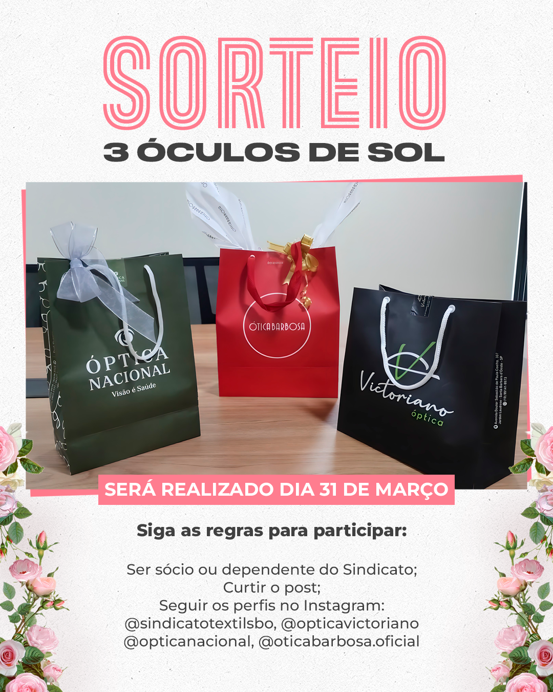 Sorteio Especial – Mês da Mulher: Participe e Concorra a um Óculos de Sol Feminino