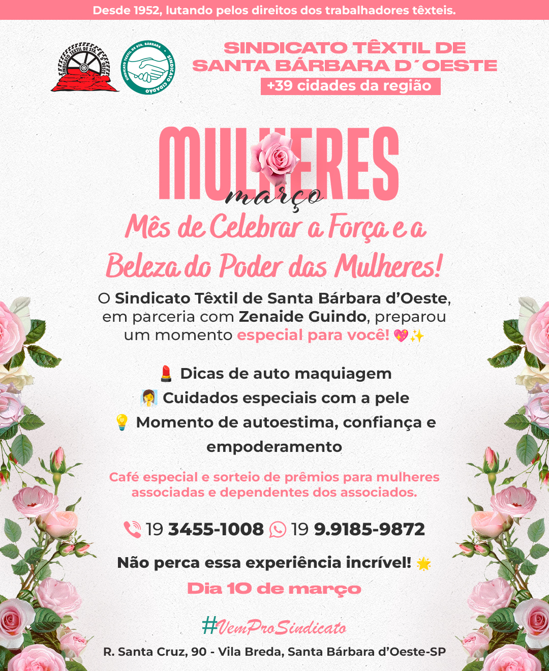 Evento Especial em Homenagem ao Mês da Mulher reúne autocuidado, empoderamento e celebração